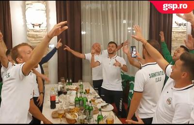 VIDEO Jucătorii de la Sănătatea Cluj au petrecut la restaurant: „Ăștia sunt băieții mei și au inimă de lei”