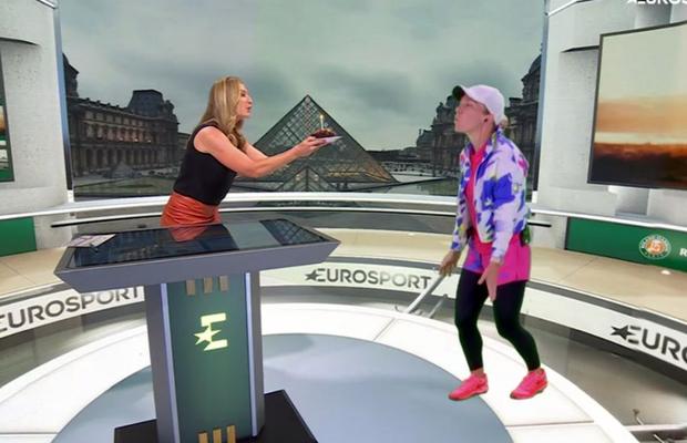 Roland Garros. Barbara Schett, gest superb pentru Simona Halep în studioul Eurosport: „Am un mic cadou pentru tine”