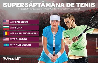 SuperSăptămâna de Tenis pe Superbet: nume de legendă, Next Gen și speranțe românești la Sibiu!