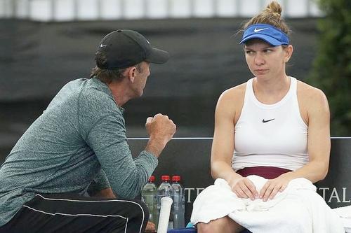 Simona Halep, alături de Darren Cahill