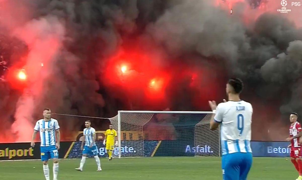 FOTO Torțe la CSU Craiova - Dinamo 27.09.2021