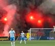 Fanii olteni s-au dat în spectacol în debutul disputei cu Dinamo! Ce s-a întâmplat în tribunele arenei „Ion Oblemenco”