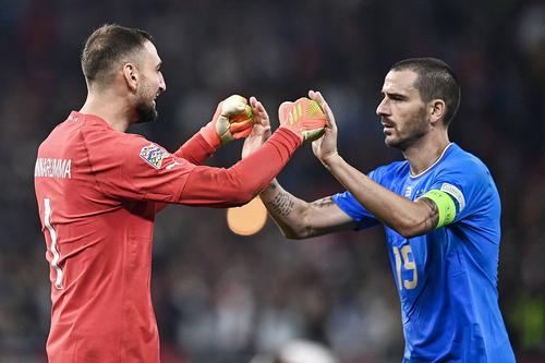 Gianluigi Donnarumma și Leonardo Bonucci, Foto: Imago Images