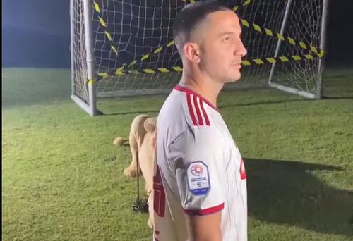 Kostas Manolas, speriat de un leu la prezentarea oficială la Al-Sharjah