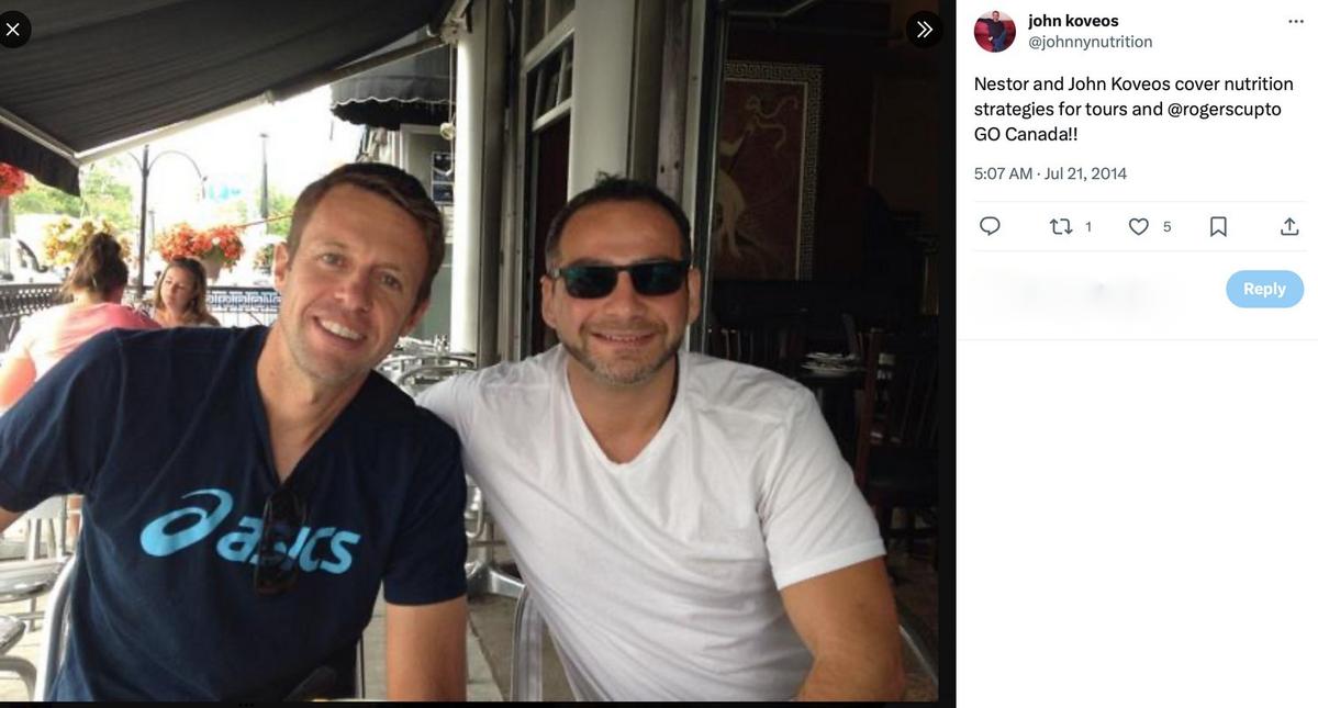 John Koveos, patronul firmei Quantum Nutrition, acuzată de Halep pentru contaminarea unui supliment