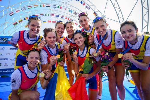 Echipajul de 8 plus 1, campion mondial la Belgrad 2023 Foto Raed Krishan