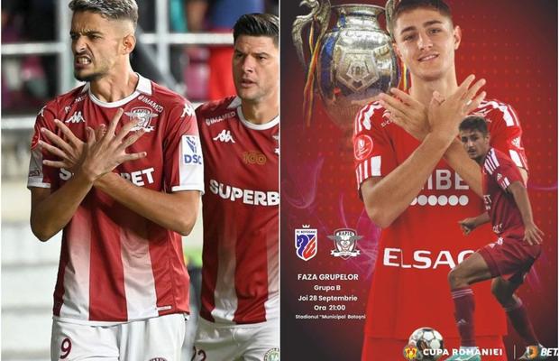 Cum prezintă FC Botoșani afișul meciului cu Rapid: „Știu că așa se bucură albanezii și kosovarii, dar eu i-am promis ceva surorii mele”