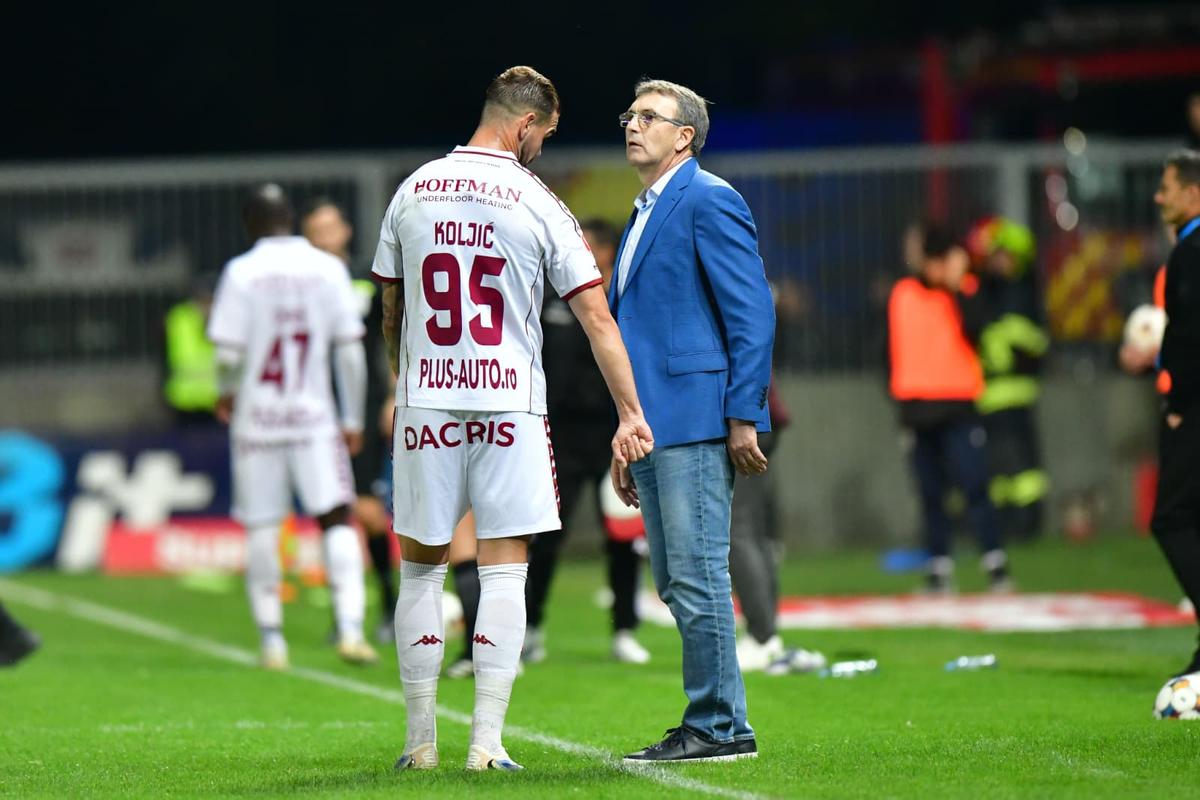 Eugen Neagoe, dialog încins cu Marcel Bîrsan în Petrolul - Rapid