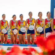 Echipajul României de 8 plus 1 rame feminin, argint la CM 2025 Foto: FR Canotaj/Balint Czucz