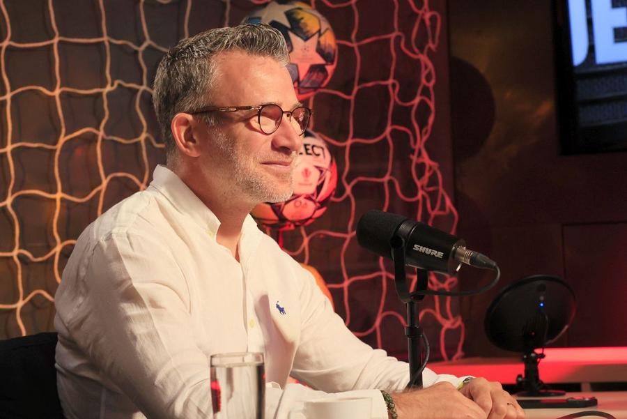 Justin Ștefan, la podcastul GSP „2 la 1”, foto: Cristi Preda (GSP.ro) „Iartă-mă, Rapid!” » Justin Ștefan, pus la punct chiar de propriul tată după declarațiile care au inflamat Giuleștiul