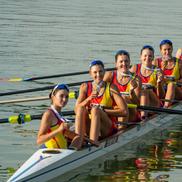 Echipajul României de 8 plus 1 rame feminin, argint la CM 2025 Foto: FR Canotaj/Balint Czucz