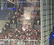 Scenografiile din startul partidei dintre Petrolul și Rapid