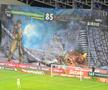 Scenografiile din startul partidei dintre Petrolul și Rapid