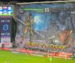 Scenografiile din startul partidei dintre Petrolul și Rapid