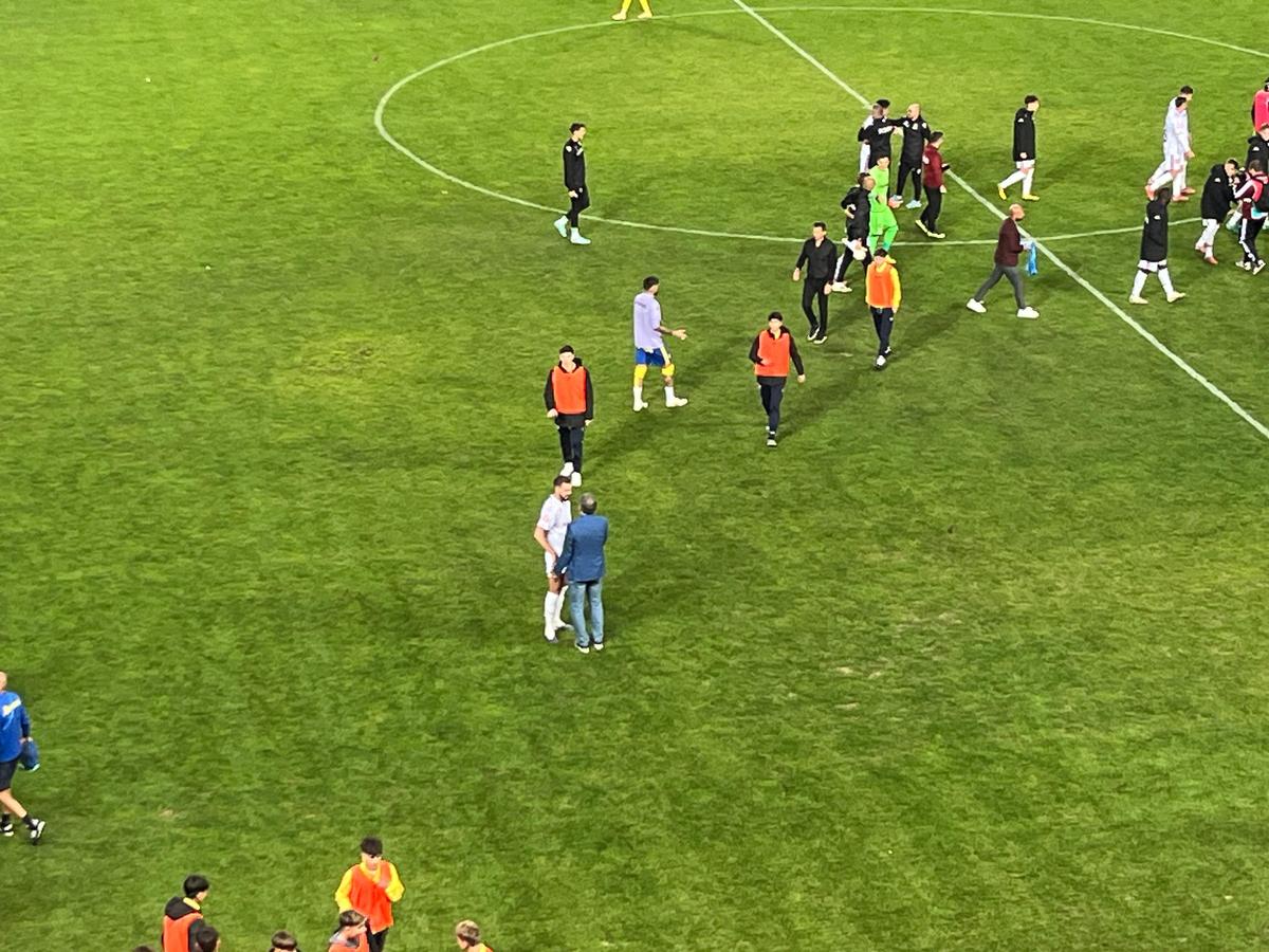Alex Dobre, aclamat de galeria Rapidului, după victoria cu Petrolul