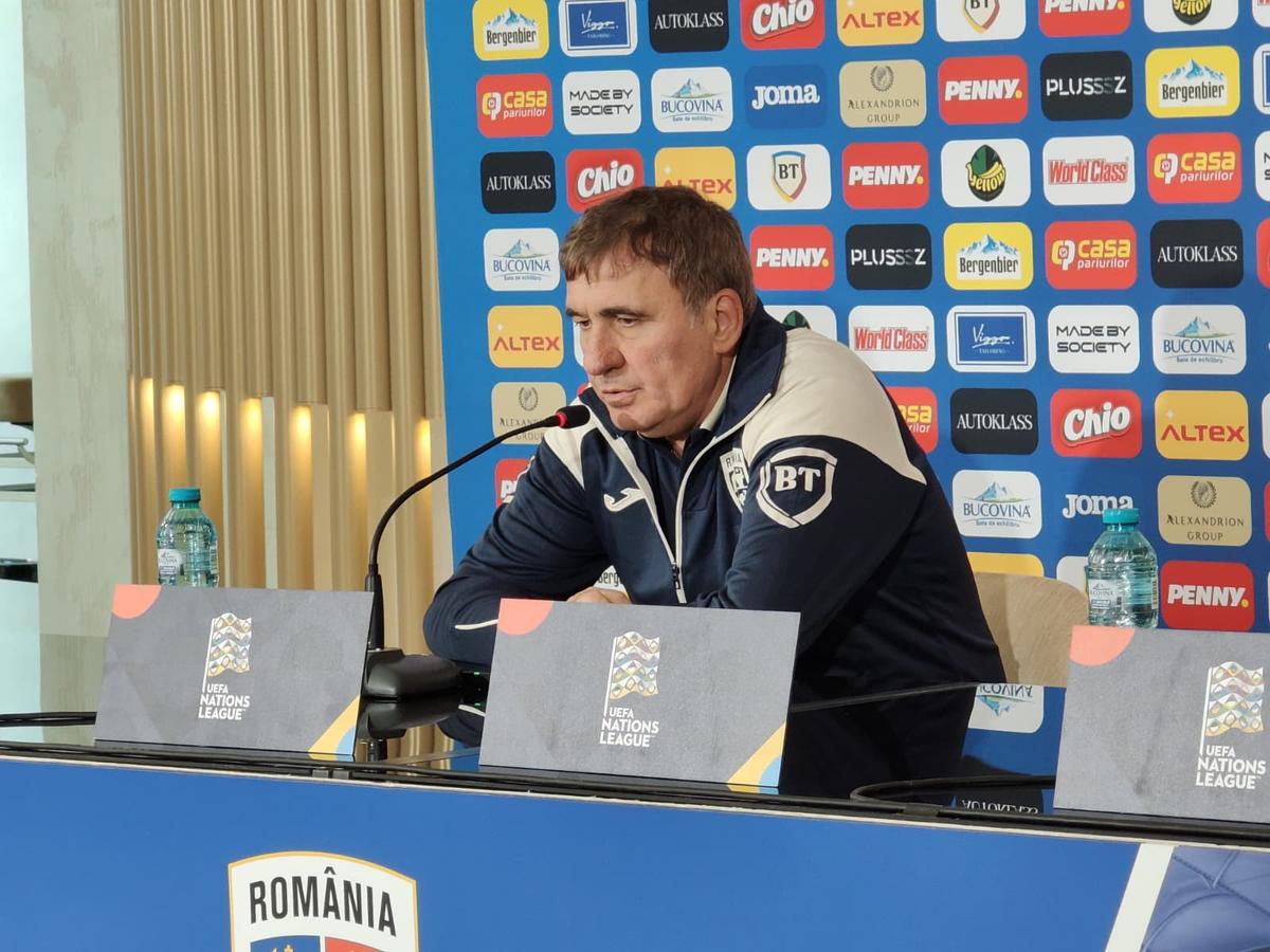Gică Hagi și Nicolae Stanciu, conferință de presă premergătoare meciului România - Bosnia/ Foto: Cezar Titor (GSP)