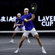 Alexande Zverev și Casper Ruud în timpul meciului de dublu la Laver Cup 2026 FOTO Guliver/GettyImages