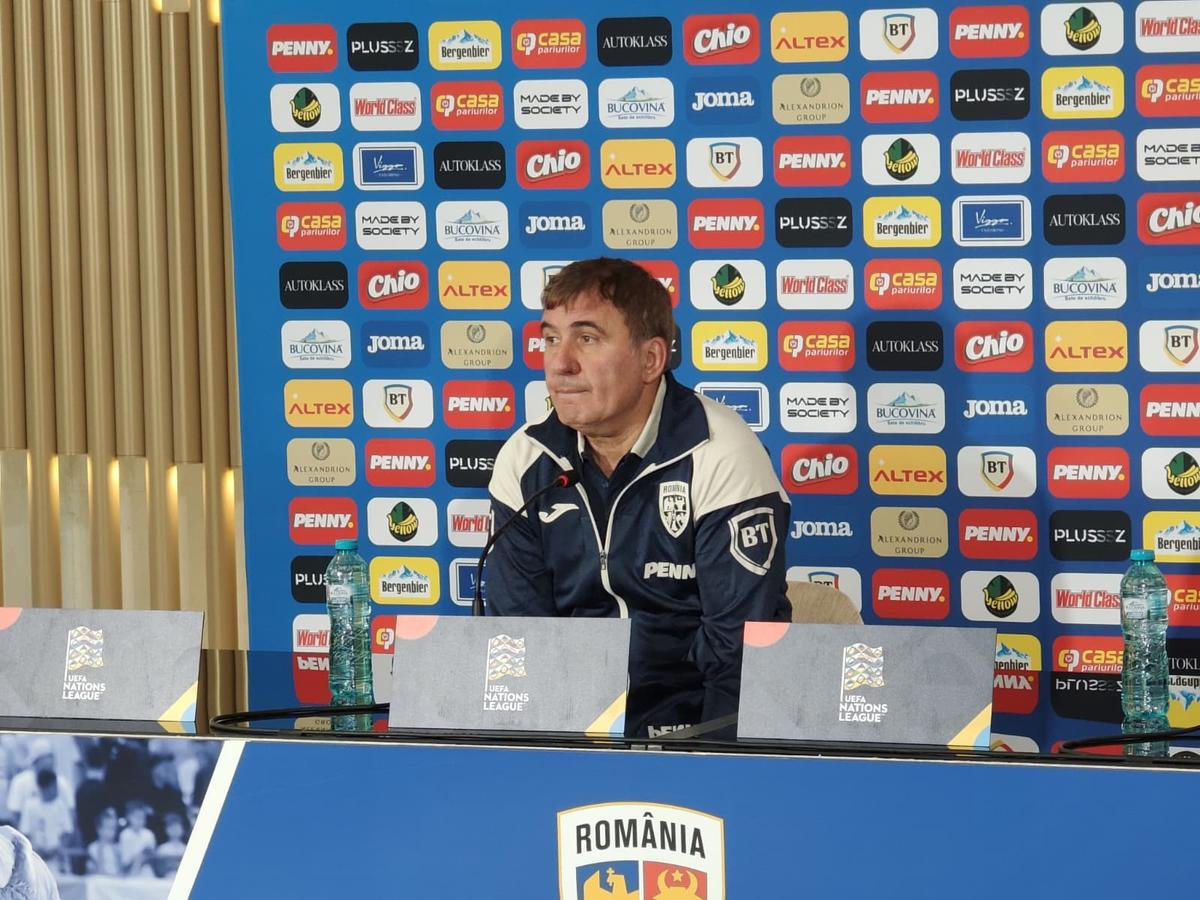 Gică Hagi și Nicolae Stanciu, conferință de presă premergătoare meciului România - Bosnia/ Foto: Cezar Titor (GSP)