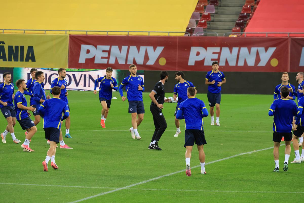 Naționala Bosniei, antrenament oficial pe Arena Națională înainte de meciul cu România