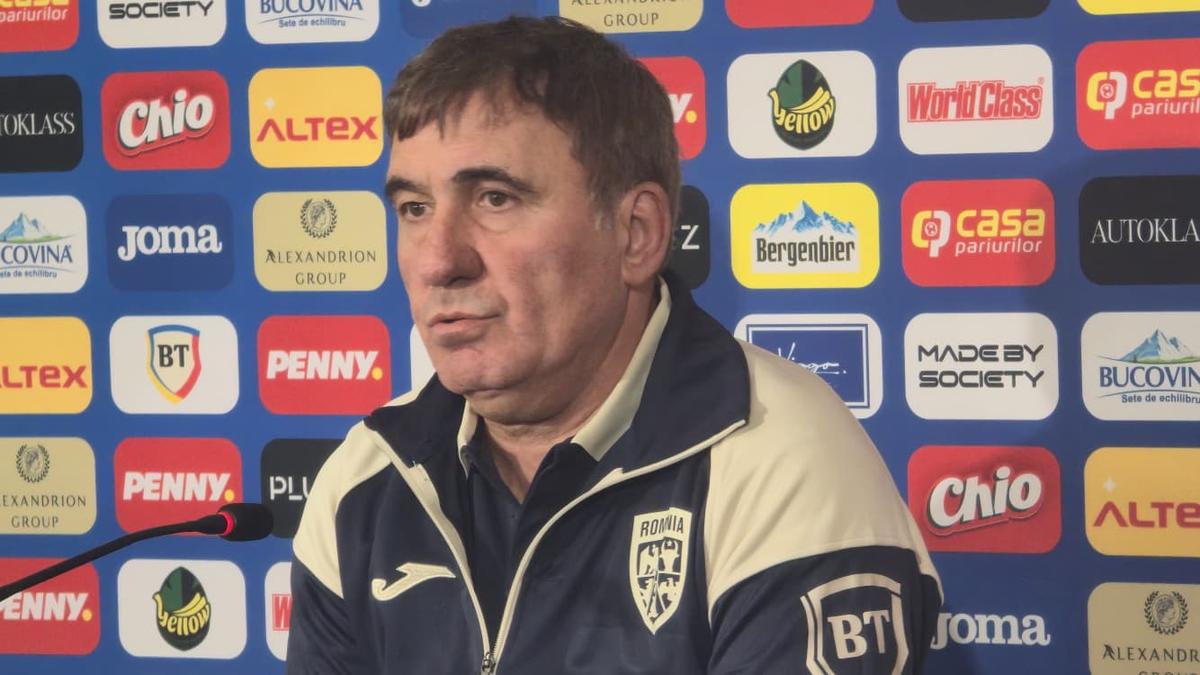 Gică Hagi și Nicolae Stanciu, conferință de presă premergătoare meciului România - Bosnia/ Foto: Cezar Titor (GSP)