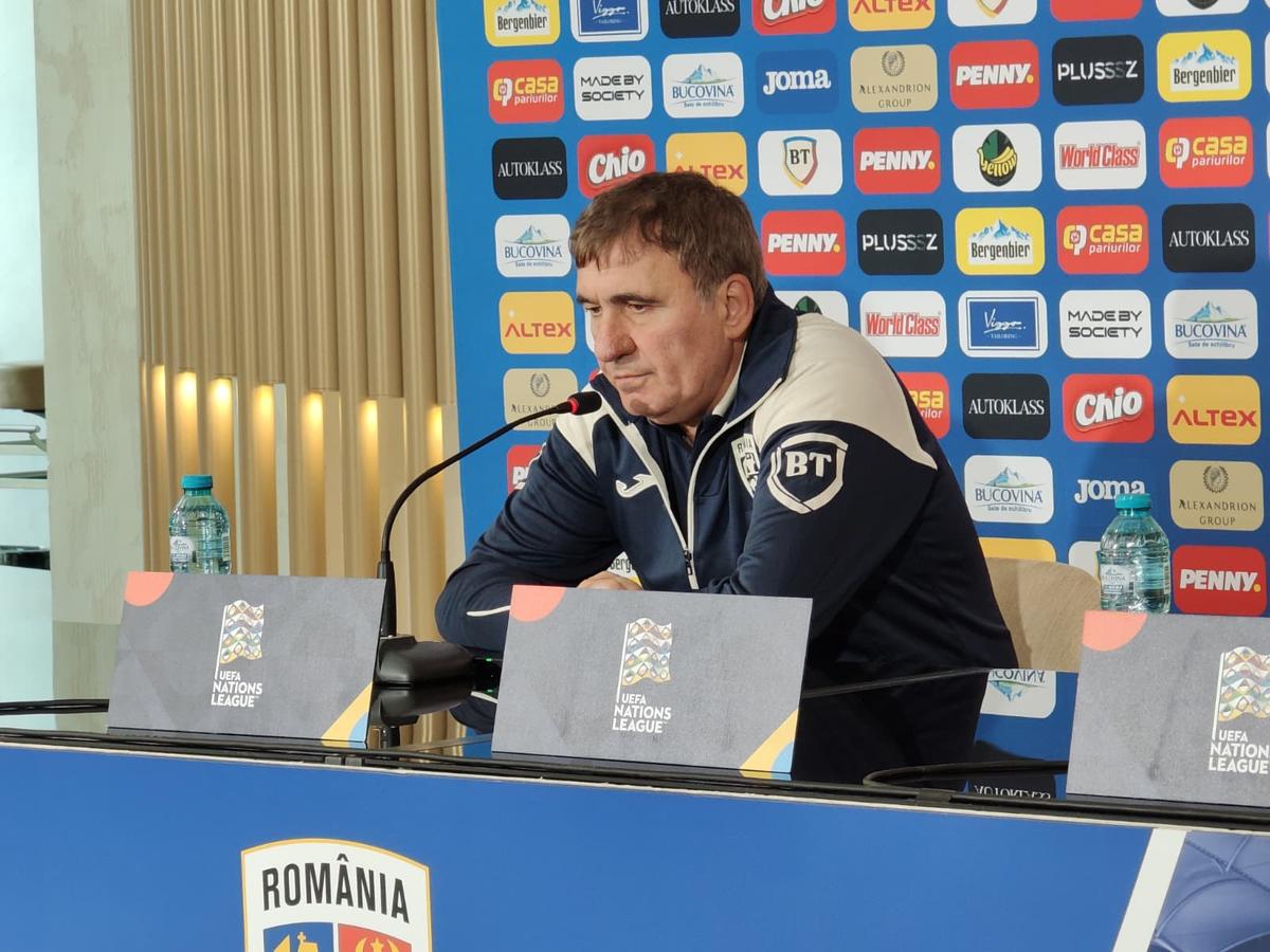 Gică Hagi și Nicolae Stanciu, conferință de presă premergătoare meciului România - Bosnia/ Foto: Cezar Titor (GSP)