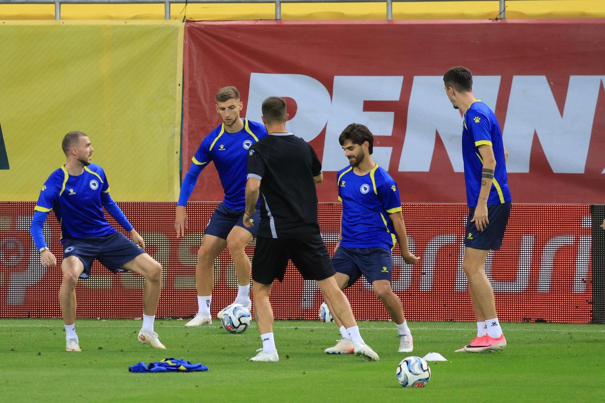 Naționala Bosniei, antrenament oficial pe Arena Națională înainte de meciul cu România