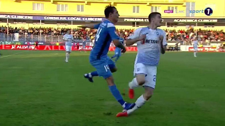 CLINCENI - CRAIOVA // FOTO+VIDEO Ocazie uriașă ratată de către Mihai Bălașa și penalty neacordat pentru ilfoveni în debutul partidei + Momente de panică pe final, după un fault dur