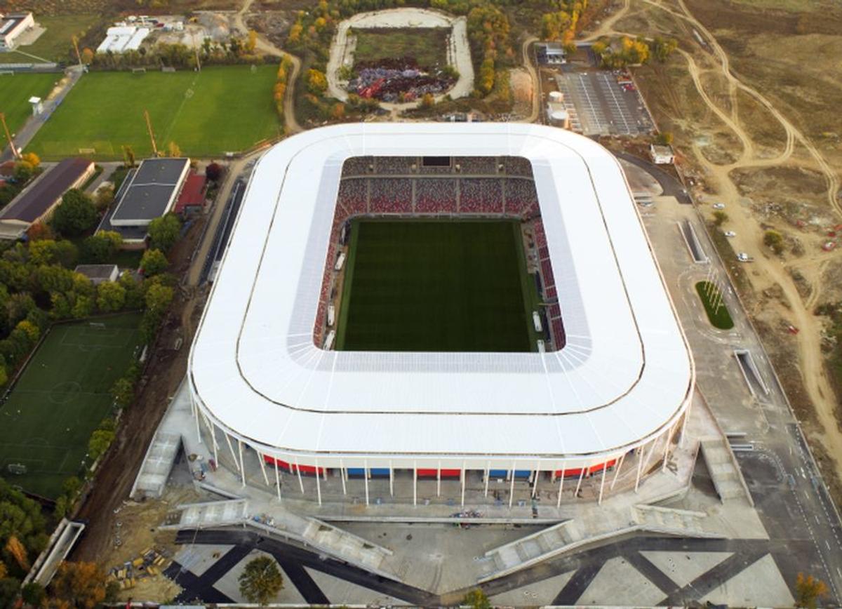Stadion Ghencea - fotografii cu drona. 27.10.2020
