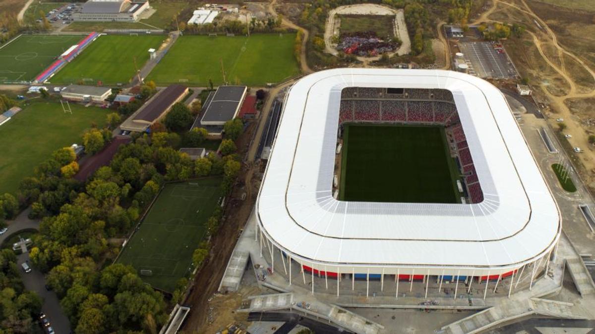 Stadion Ghencea - fotografii cu drona. 27.10.2020