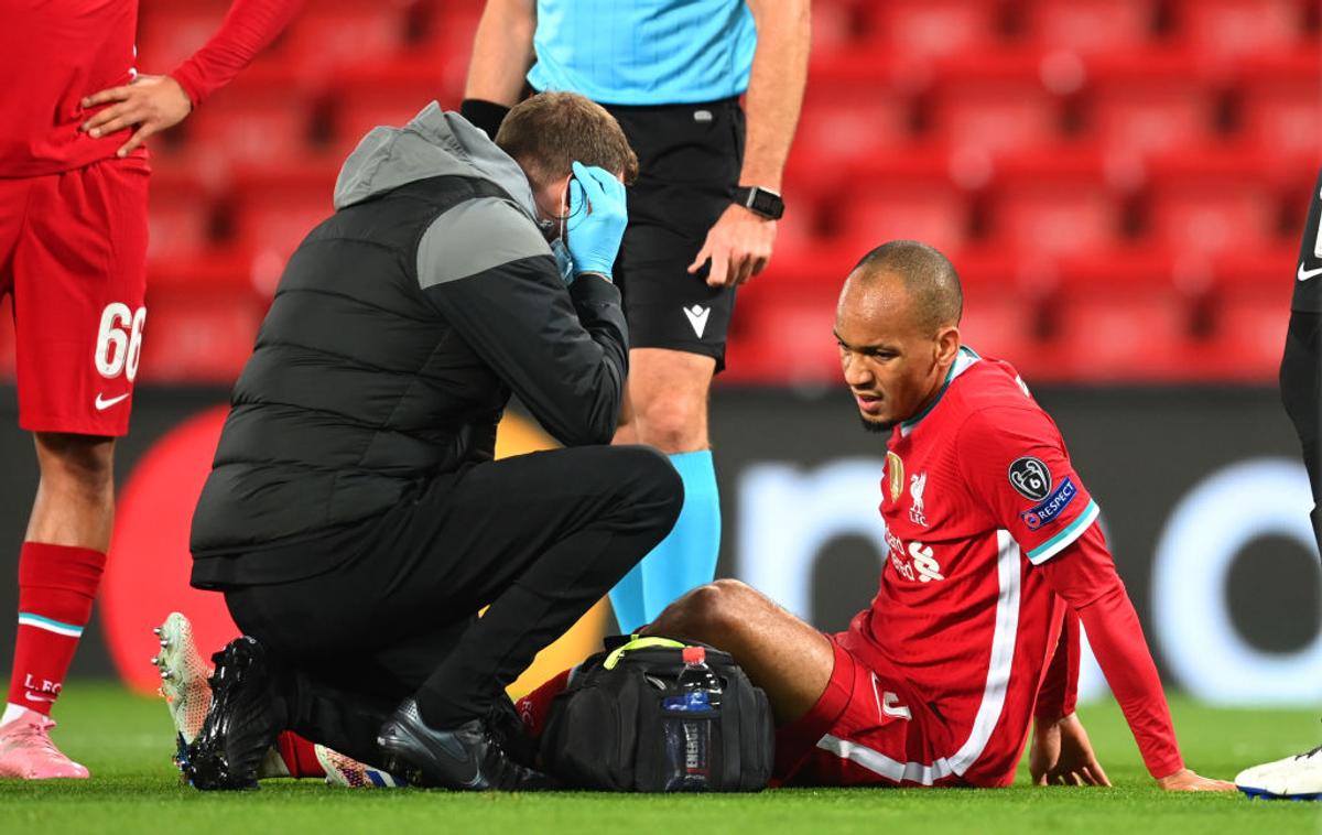 Fabinho  s-a accidentat în Liverpool - Midjylland