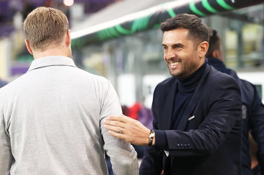 Nicolae Dică, în dreapta, în Anderlecht - FCSB 2-2 // foto: Imago Images