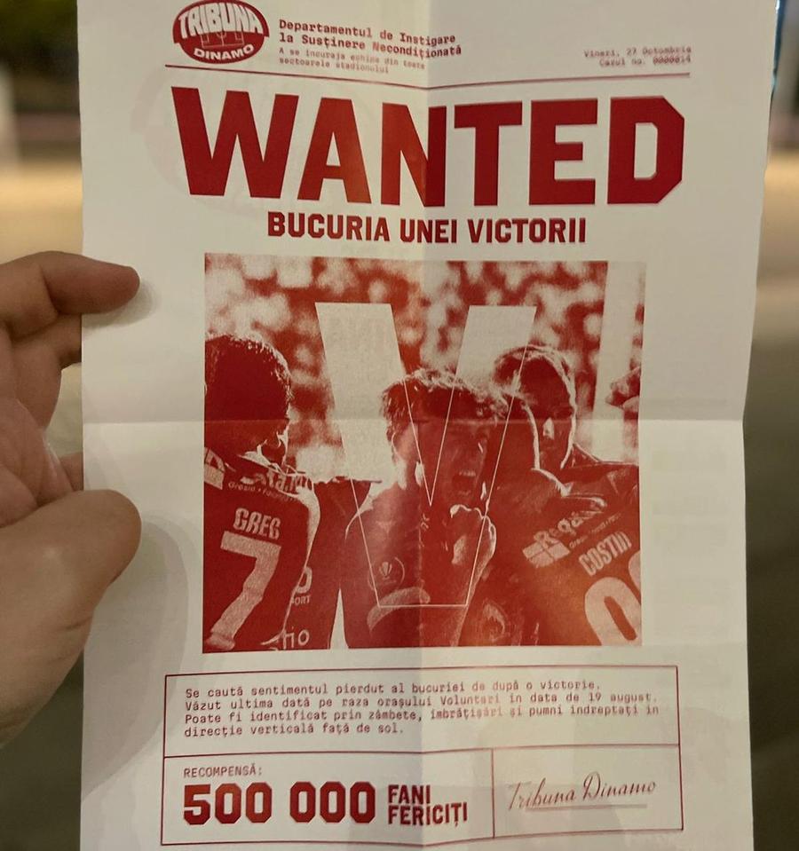 Programul de joc realizat de cei de la „Tribuna Dinamo” / foto: Vlad Nedelea (Gazeta Sporturilor) Șampania a devenit „apă chioară”! Dinamo a chinuit fotbalul și cu Poli Iași și rămâne în subsolul Superligii! Clasamentul ACUM