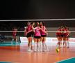 Voleibalistele de la Alba felicitându-se după un punct Foto Facebook Alba Blaj