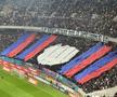 Scenografia vulgară afișată de Peluza Nord și răspunsul ironic al rapidiștilor » Cum a arătat duelul peluzelor la FCSB - Rapid