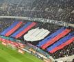 Scenografia vulgară afișată de Peluza Nord și răspunsul ironic al rapidiștilor » Cum a arătat duelul peluzelor la FCSB - Rapid