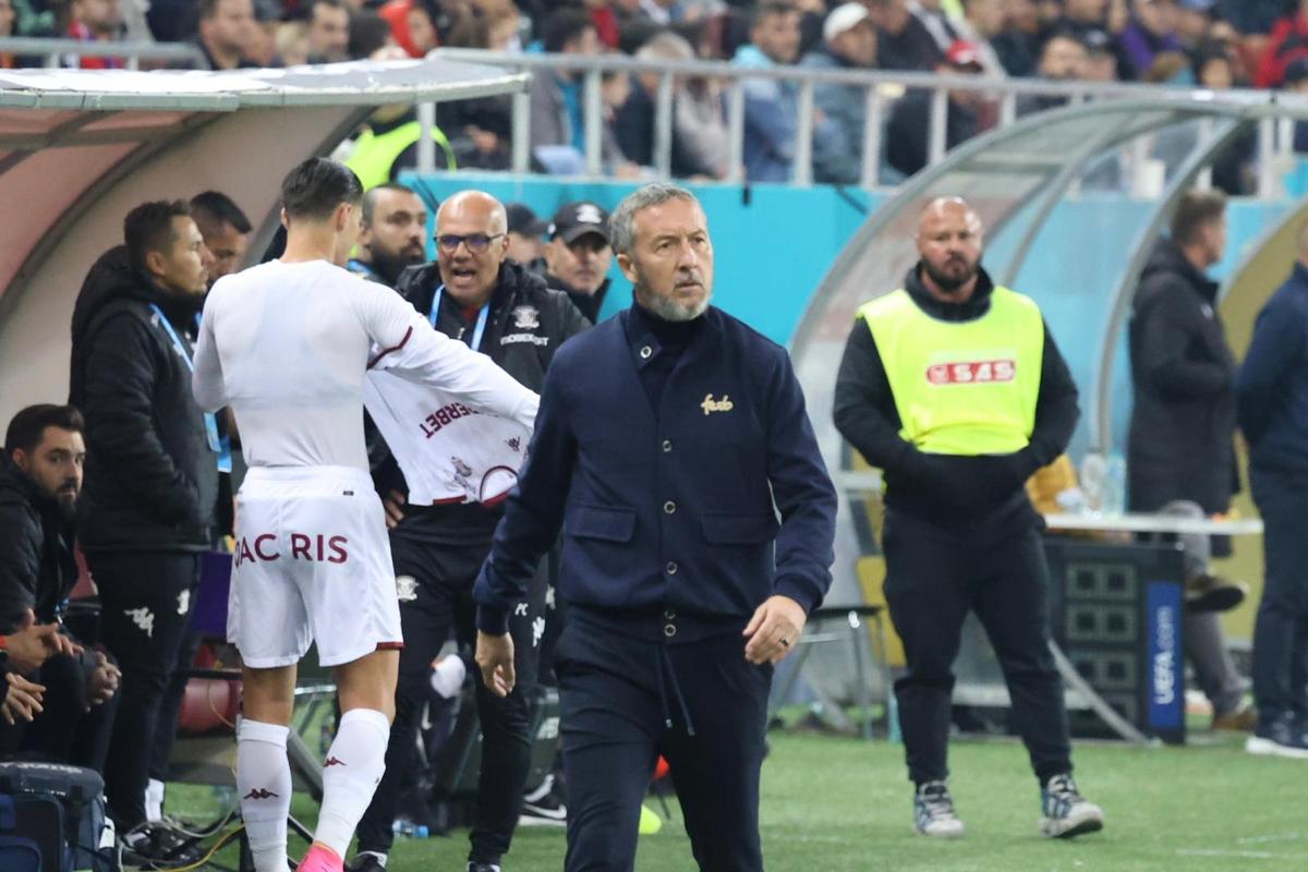 Aaron Boupendza, mulțumit de remiza cu FCSB: „Îi respectăm, sunt campioni. Nu e rău că am luat un punct”