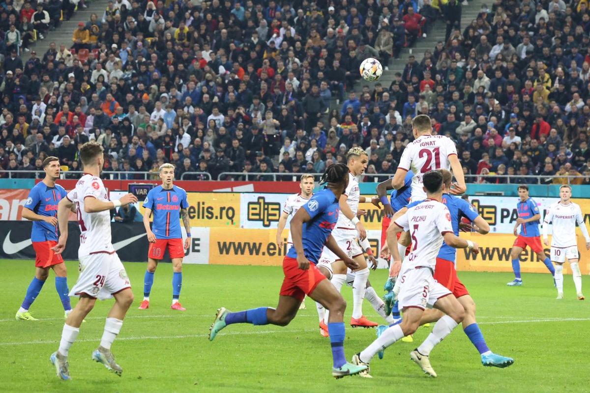 Aaron Boupendza, mulțumit de remiza cu FCSB: „Îi respectăm, sunt campioni. Nu e rău că am luat un punct”