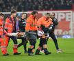 Șumudică l-a forțat și s-a accidentat în FCSB - Rapid » A fost preluat direct de personalul de pe ambulanță