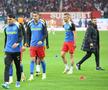 FCSB - RAPID » Imagini de la încălzirea roș-albaștrilor