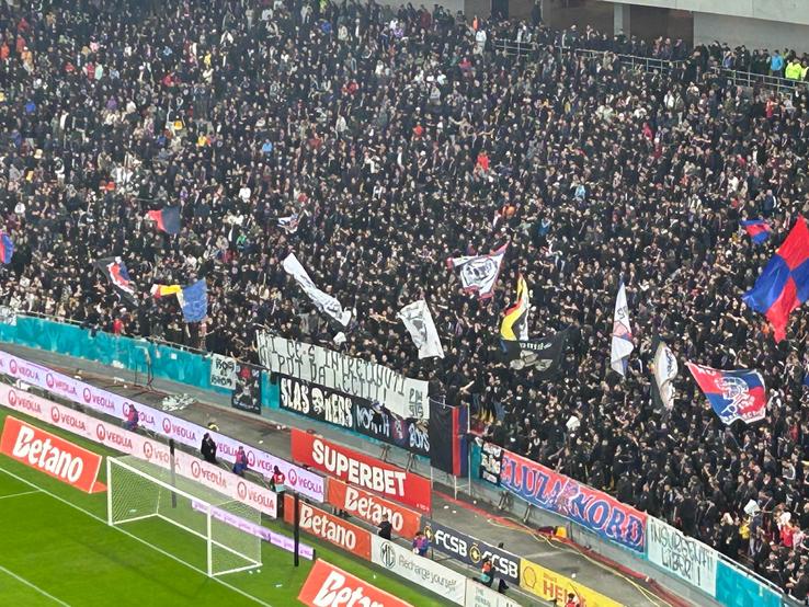 FCSB - Rapid » Mesajele afișate de cele două galerii la derby, foto: GSP