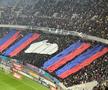 Scenografia vulgară afișată de Peluza Nord și răspunsul ironic al rapidiștilor » Cum a arătat duelul peluzelor la FCSB - Rapid