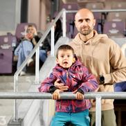 Marius Copil, în tribune la Rapid - Unirea Slobozia / Foto: Andrei Furnigă GSP