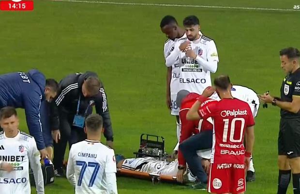 Accidentare TERIBILĂ în Botoșani - Hermannstadt! A ieșit pe targă, pierdere imensă pentru lider