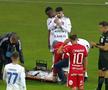 Narcis Ilaș, accidentare gravă în Botoșani - Hermannstadt. FOTO: captură Prima Sport