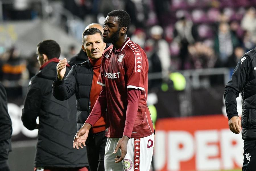 Constantin Gâlcă și Antoine Baroan / Foto: Cristi Preda GSP Gonit de Rapid, dorit de Dinamo: „E o opțiune pentru Kopic”