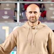 Marius Copil, în tribune la Rapid - Unirea Slobozia / Foto: Andrei Furnigă GSP