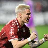 Claudiu Petrila, gol în Rapid - Unirea Slobozia. FOTO: Cristi Preda (GSP.ro)