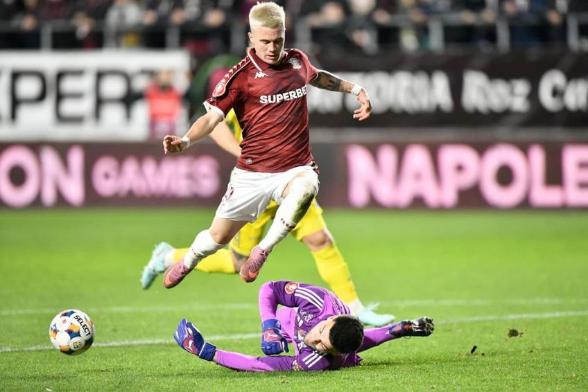 Claudiu Petrila, în Rapid - Unirea Slobozia. FOTO: GSP.ro