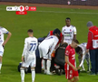 Narcis Ilaș s-a accidentat în FC Botoșani - Hermannstadt. FOTO: captură Prima Sport