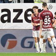 Rareș Pop, gol în Rapid - Unirea Slobozia. FOTO: GSP.ro